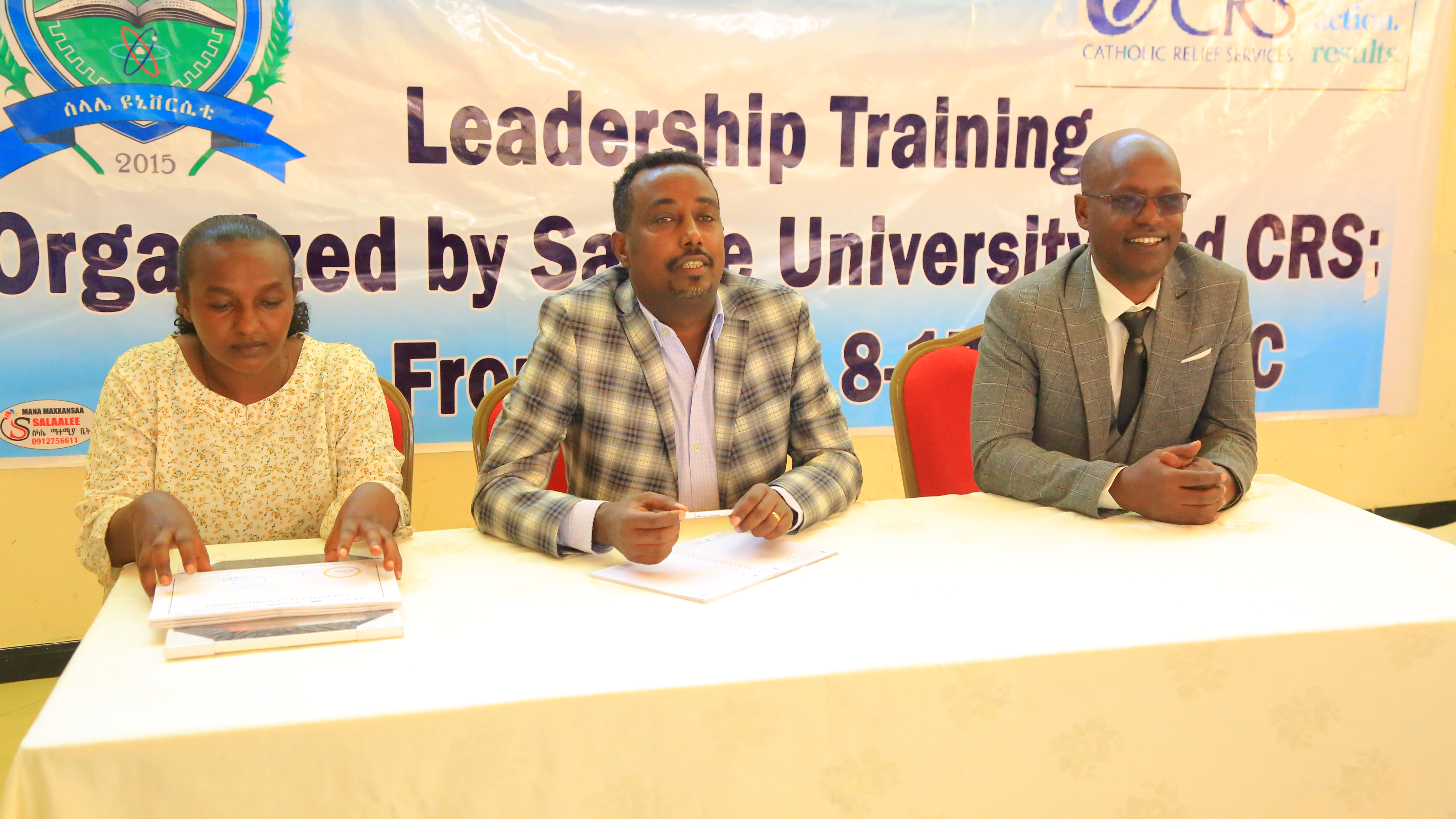 The Leadership Training organized by Salale University and CRS-Farmer 2 Farmer program has been completed.