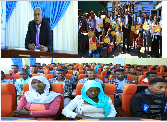 Salale University in collaboration with Salale Development Global Initiative /SDGI/ provided financial awards to model students from various secondary schools in North Shawa Zone