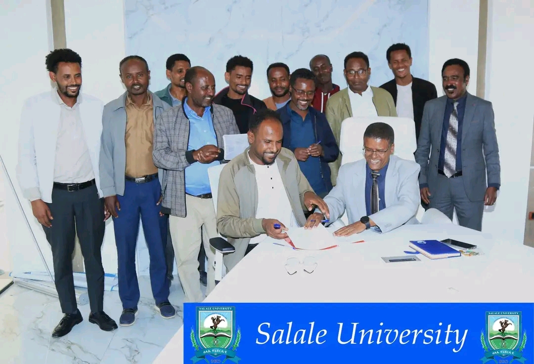 Salale University Signs Memorandum of Understanding with Fiche City Administration for MESOB One-Stop Service Project.